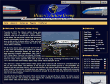 Tablet Screenshot of historicairlinegroup.com